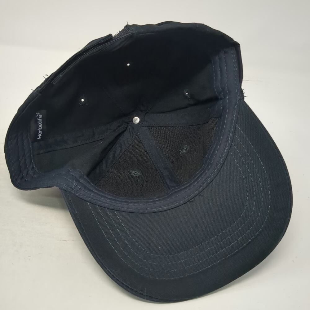 Herbalife Baseball Cap Black One Size Tonal Embroidered Cotton Hat Adjustable - Picture 7 of 10